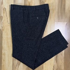 Vince Charcoal Gray Wool-Blend Skinny Trousers – Tailored Fit